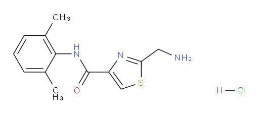 2-(aminomethyl)-N-(2,6-dimethylphenyl)thiazole-4-carboxamide hydrochloride
