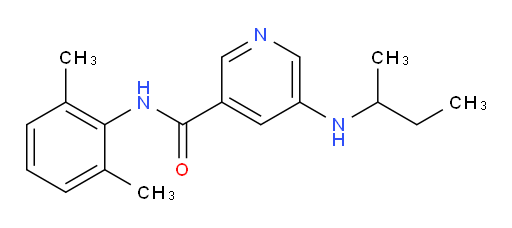 5-(sec-butylamino)-N-(2,6-dimethylphenyl)nicotinamide
