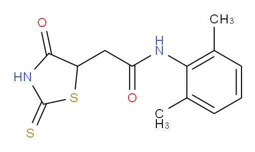 N-(2,6-dimethylphenyl)-2-(4-oxo-2-thioxothiazolidin-5-yl)acetamide
