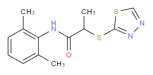 2-((1,3,4-thiadiazol-2-yl)thio)-N-(2,6-dimethylphenyl)propanamide