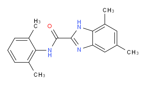 N-(2,6-dimethylphenyl)-5,7-dimethyl-1H-benzo[d]imidazole-2-carboxamide