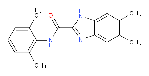 N-(2,6-dimethylphenyl)-5,6-dimethyl-1H-benzo[d]imidazole-2-carboxamide