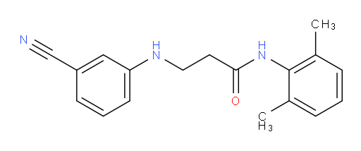 3-((3-cyanophenyl)amino)-N-(2,6-dimethylphenyl)propanamide