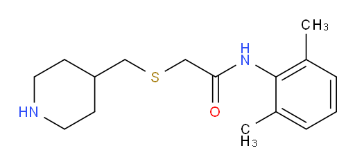 N-(2,6-dimethylphenyl)-2-((piperidin-4-ylmethyl)thio)acetamide
