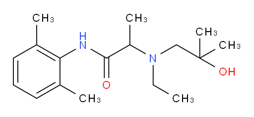 N-(2,6-dimethylphenyl)-2-(ethyl(2-hydroxy-2-methylpropyl)amino)propanamide
