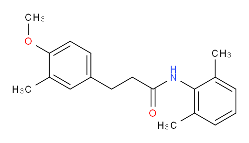 N-(2,6-dimethylphenyl)-3-(4-methoxy-3-methylphenyl)propanamide