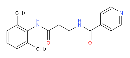 N-(3-((2,6-dimethylphenyl)amino)-3-oxopropyl)isonicotinamide
