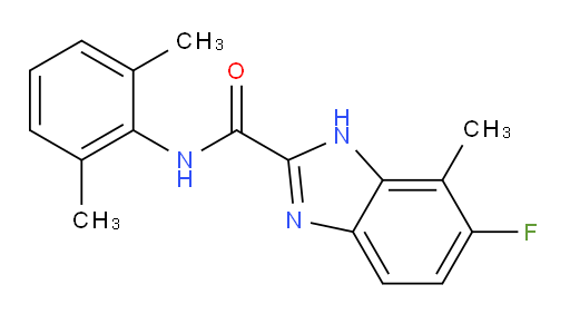N-(2,6-dimethylphenyl)-6-fluoro-7-methyl-1H-benzo[d]imidazole-2-carboxamide