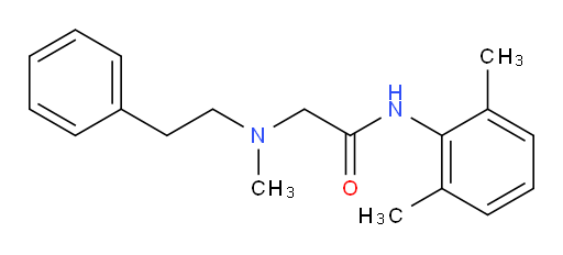 N-(2,6-dimethylphenyl)-2-(methyl(phenethyl)amino)acetamide