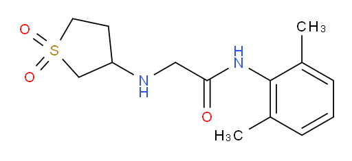 N-(2,6-dimethylphenyl)-2-((1,1-dioxidotetrahydrothiophen-3-yl)amino)acetamide