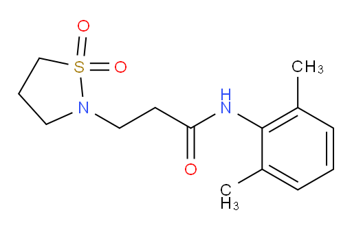 N-(2,6-dimethylphenyl)-3-(1,1-dioxidoisothiazolidin-2-yl)propanamide