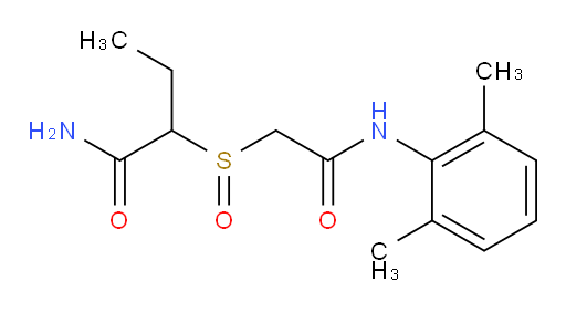 2-((2-((2,6-dimethylphenyl)amino)-2-oxoethyl)sulfinyl)butanamide