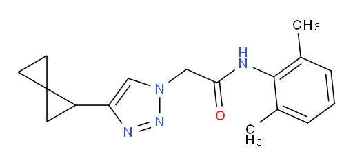N-(2,6-dimethylphenyl)-2-(4-(spiro[2.2]pentan-1-yl)-1H-1,2,3-triazol-1-yl)acetamide