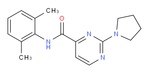 N-(2,6-dimethylphenyl)-2-(pyrrolidin-1-yl)pyrimidine-4-carboxamide