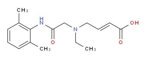 (E)-4-((2-((2,6-dimethylphenyl)amino)-2-oxoethyl)(ethyl)amino)but-2-enoic acid