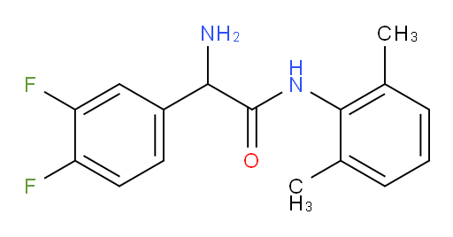 2-amino-2-(3,4-difluorophenyl)-N-(2,6-dimethylphenyl)acetamide