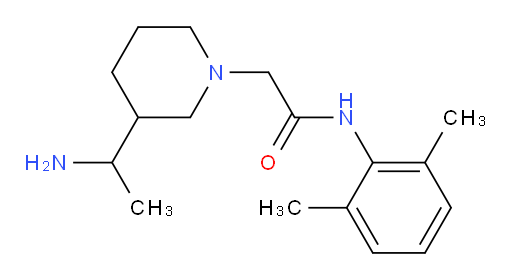 2-(3-(1-aminoethyl)piperidin-1-yl)-N-(2,6-dimethylphenyl)acetamide