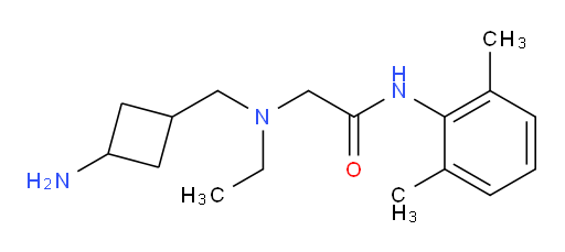 2-(((3-aminocyclobutyl)methyl)(ethyl)amino)-N-(2,6-dimethylphenyl)acetamide