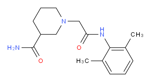 1-(2-((2,6-dimethylphenyl)amino)-2-oxoethyl)piperidine-3-carboxamide