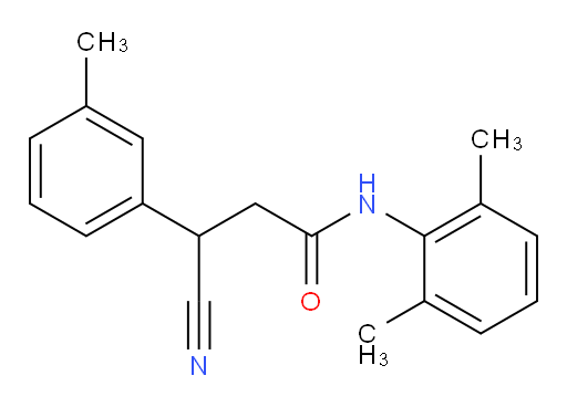 3-cyano-N-(2,6-dimethylphenyl)-3-(m-tolyl)propanamide