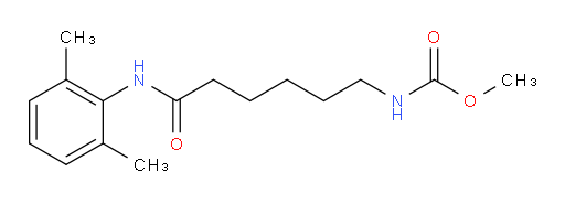 methyl (6-((2,6-dimethylphenyl)amino)-6-oxohexyl)carbamate