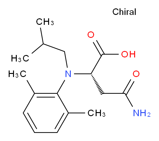 (S)-4-amino-2-((2,6-dimethylphenyl)(isobutyl)amino)-4-oxobutanoic acid