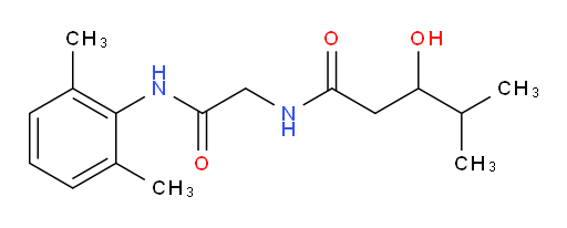 N-(2-((2,6-dimethylphenyl)amino)-2-oxoethyl)-3-hydroxy-4-methylpentanamide