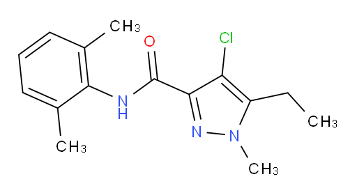 4-chloro-N-(2,6-dimethylphenyl)-5-ethyl-1-methyl-1H-pyrazole-3-carboxamide