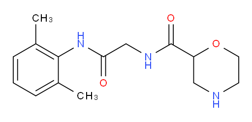 N-(2-((2,6-dimethylphenyl)amino)-2-oxoethyl)morpholine-2-carboxamide