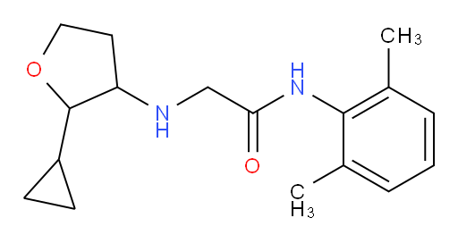 2-((2-cyclopropyltetrahydrofuran-3-yl)amino)-N-(2,6-dimethylphenyl)acetamide