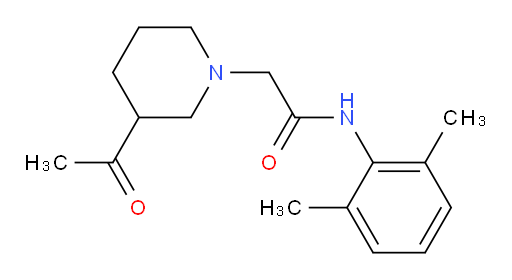 2-(3-acetylpiperidin-1-yl)-N-(2,6-dimethylphenyl)acetamide