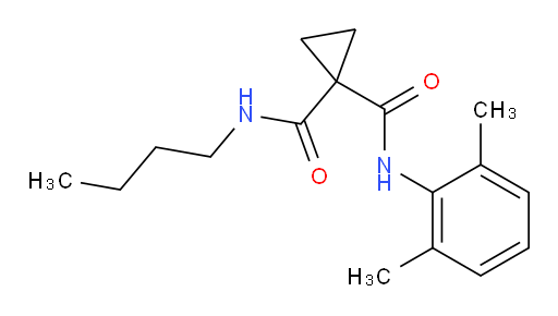 N-butyl-N-(2,6-dimethylphenyl)cyclopropane-1,1-dicarboxamide