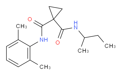 N-(sec-butyl)-N-(2,6-dimethylphenyl)cyclopropane-1,1-dicarboxamide