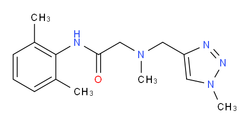 N-(2,6-dimethylphenyl)-2-(methyl((1-methyl-1H-1,2,3-triazol-4-yl)methyl)amino)acetamide