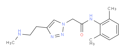 N-(2,6-dimethylphenyl)-2-(4-(2-(methylamino)ethyl)-1H-1,2,3-triazol-1-yl)acetamide