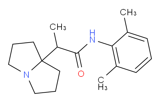 N-(2,6-dimethylphenyl)-2-(hexahydro-1H-pyrrolizin-7a-yl)propanamide