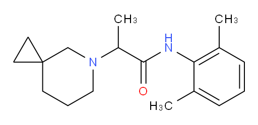 N-(2,6-dimethylphenyl)-2-(5-azaspiro[2.5]octan-5-yl)propanamide