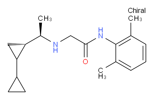 2-(((1R)-1-((2S)-[1,1'-bi(cyclopropan)]-2-yl)ethyl)amino)-N-(2,6-dimethylphenyl)acetamide