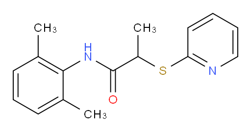 N-(2,6-dimethylphenyl)-2-(pyridin-2-ylthio)propanamide