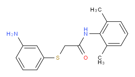 2-((3-aminophenyl)thio)-N-(2,6-dimethylphenyl)acetamide