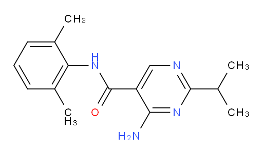 4-amino-N-(2,6-dimethylphenyl)-2-isopropylpyrimidine-5-carboxamide