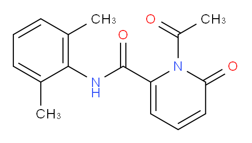 1-acetyl-N-(2,6-dimethylphenyl)-6-oxo-1,6-dihydropyridine-2-carboxamide