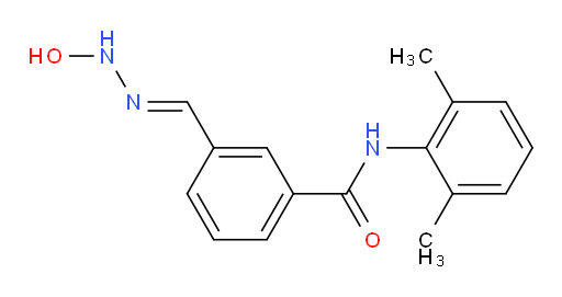 (E)-N-(2,6-dimethylphenyl)-3-((2-hydroxyhydrazono)methyl)benzamide