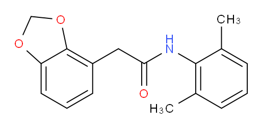2-(benzo[d][1,3]dioxol-4-yl)-N-(2,6-dimethylphenyl)acetamide