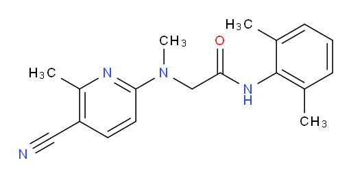 2-((5-cyano-6-methylpyridin-2-yl)(methyl)amino)-N-(2,6-dimethylphenyl)acetamide