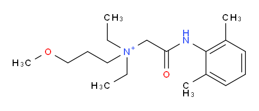 N-(2-((2,6-dimethylphenyl)amino)-2-oxoethyl)-N,N-diethyl-3-methoxypropan-1-aminium