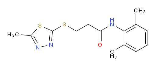 N-(2,6-dimethylphenyl)-3-((5-methyl-1,3,4-thiadiazol-2-yl)thio)propanamide