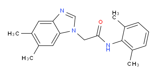 2-(5,6-dimethyl-1H-benzo[d]imidazol-1-yl)-N-(2,6-dimethylphenyl)acetamide