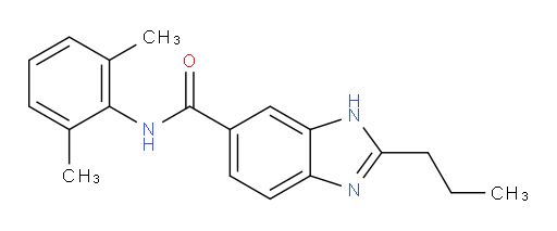N-(2,6-dimethylphenyl)-2-propyl-1H-benzo[d]imidazole-6-carboxamide