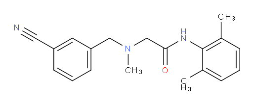 2-((3-cyanobenzyl)(methyl)amino)-N-(2,6-dimethylphenyl)acetamide